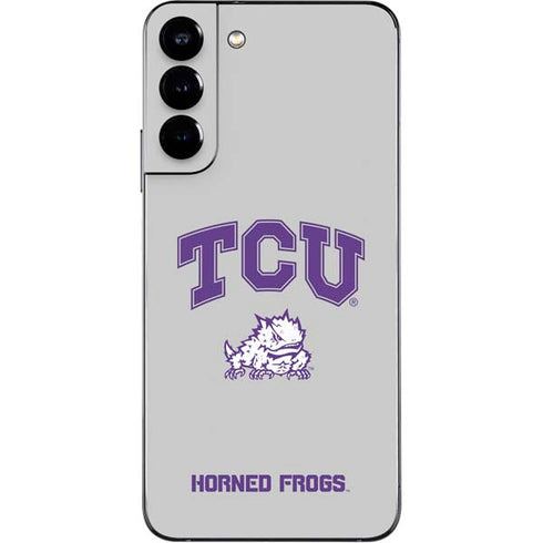 Texas Christian University Horned Frogs Logo Print Galaxy S22 Plus Skin